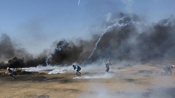 İsrail ordusu fələstinlilərə atəş açdı: 4 ölü, 618 yaralı 