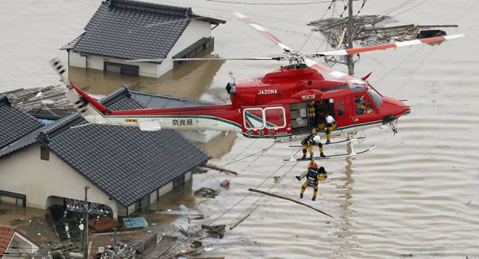 Über 100 Opfer durch schweres Unwetter in Japan – Putin kondoliert Premier Abe