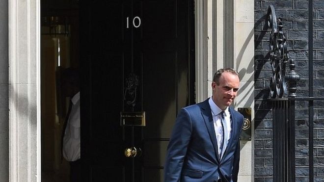 Dominic Raab replaces David Davis as Brexit secretary