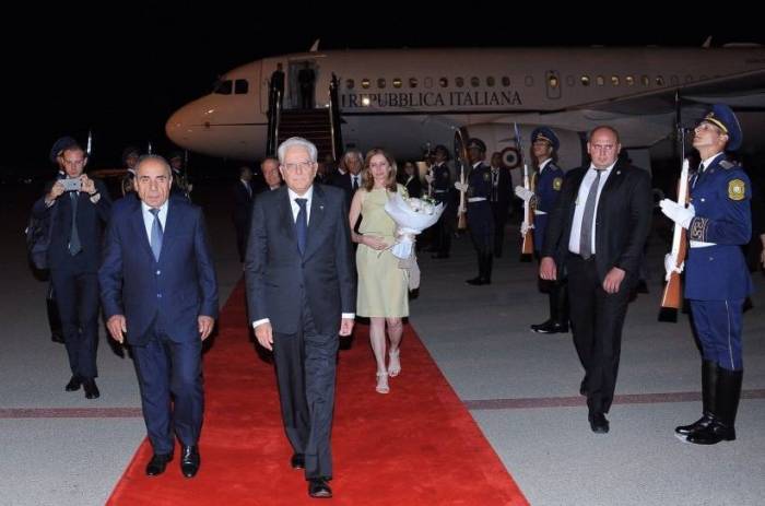 Presidente italiano permanece en Bakú-Fotos
