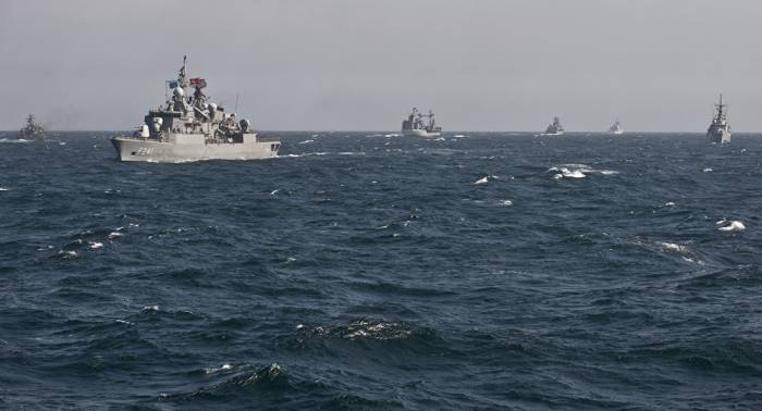 Ships of NATO maritime group enter port of Odessa, Ukraine