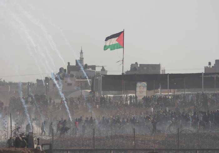 Two Palestinians killed as 7000 riot along Gaza border