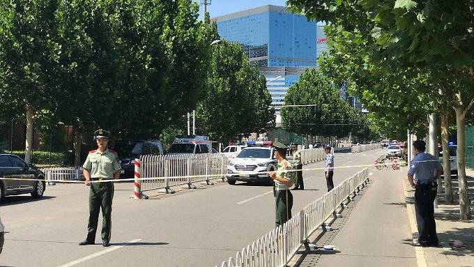 Bombe explodiert vor US-Botschaft in Peking