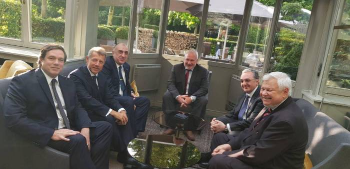 Azerbaijani, Armenian FMs meet in Brussels