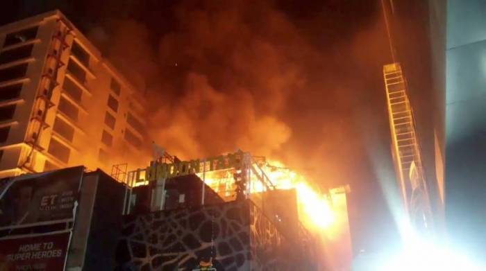 More than hundred people evacuated because of fire at Institute of Oncology In Havana