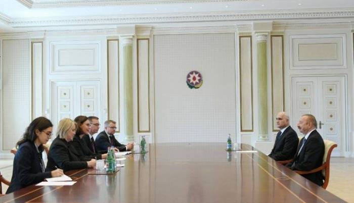 Prezident Ilham Aliyev receives Finnish minister for foreign trade and development