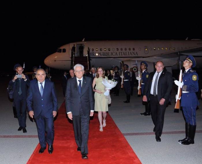 Italian president arrives in Azerbaijan on official visit - PHOTO