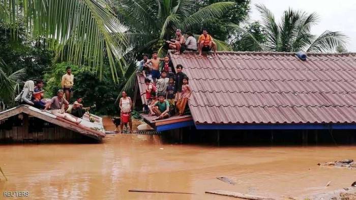كارثة لاوس تجتاح كمبوديا وتشرد الآلاف