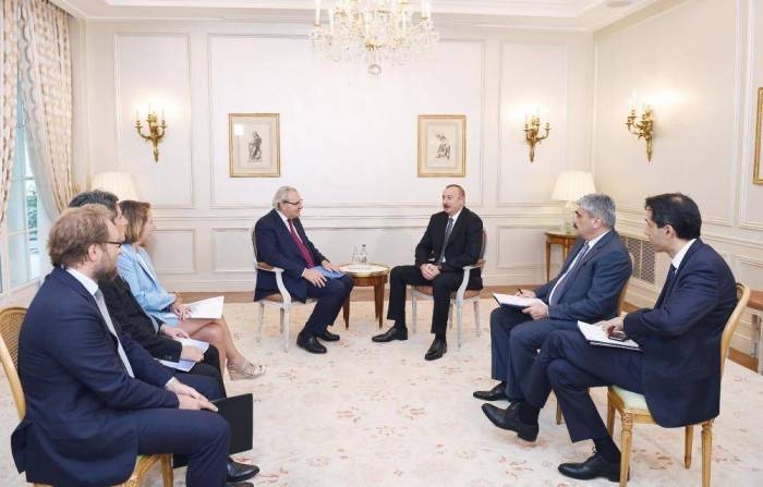 President Ilham Aliyev met with Chief Executive Officer of SUEZ