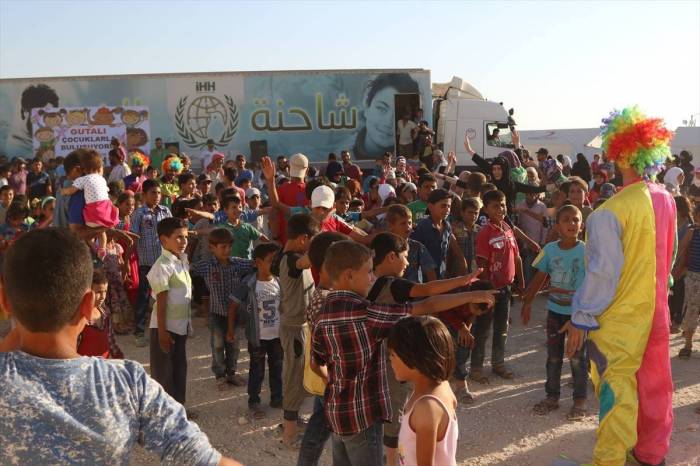 فعالية ترفيهية لأطفال الغوطة الشرقية شمالي حلب