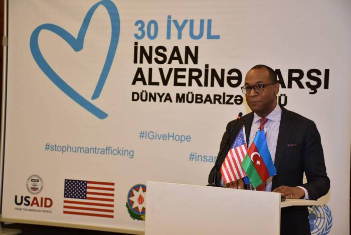 US Chargé D’affaires opens conference marking World day against trafficking in persons
 