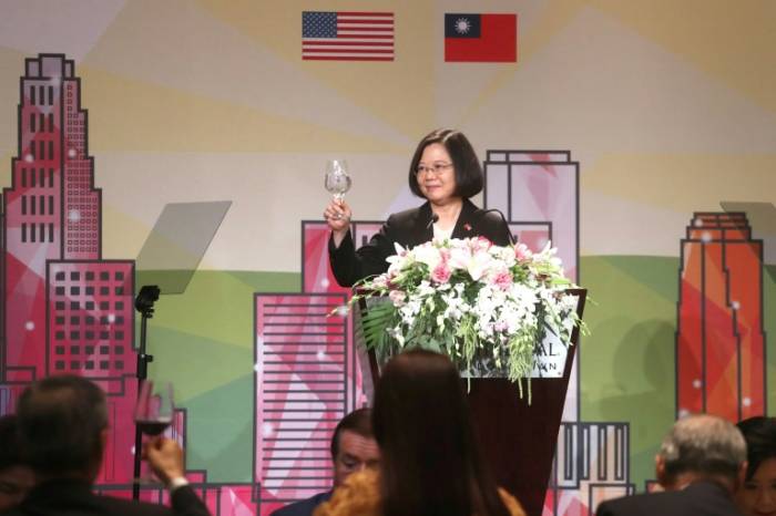 La presidenta taiwanesa da un discurso en EEUU