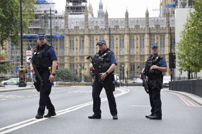 Car crash outside U.K. Parliament; terrorist suspect arrested