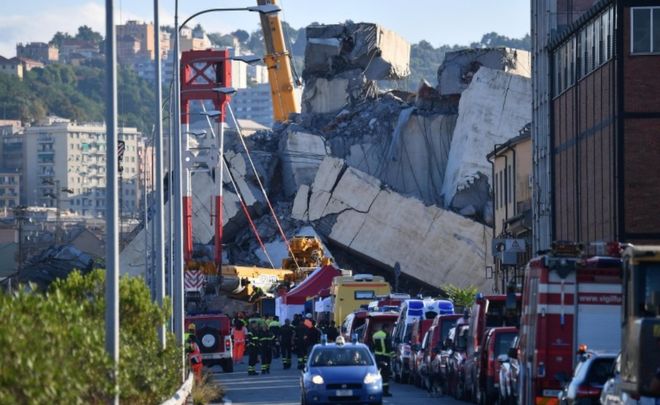 Italy bridge: State of emergency follows Genoa disaster