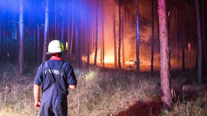 Waldbrand in Brandenburg wütet weiter