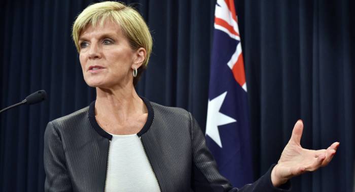 La titular de Exteriores australiana Julie Bishop anuncia su dimisión