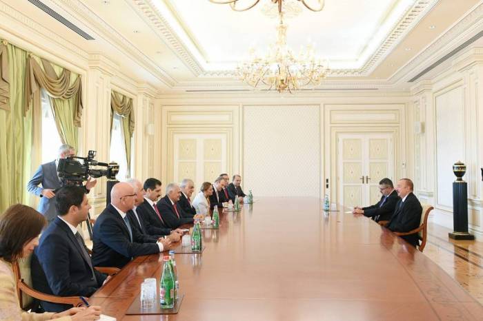 Ilham Aliyev received delegation led by Turkish Parliament Speaker