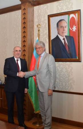 Azerbaijani FM meets outgoing Argentine ambassador