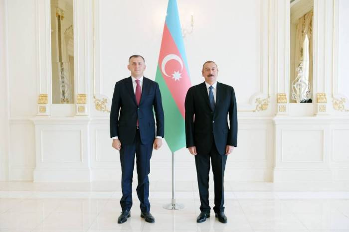 El nuevo embajador de Georgia en Azerbaiyán entrega las cartas credenciales a Ilham Aliyev- FOTOS