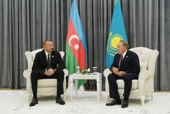 Ilham Aliyev met with Kazakh and Iranian presidents
