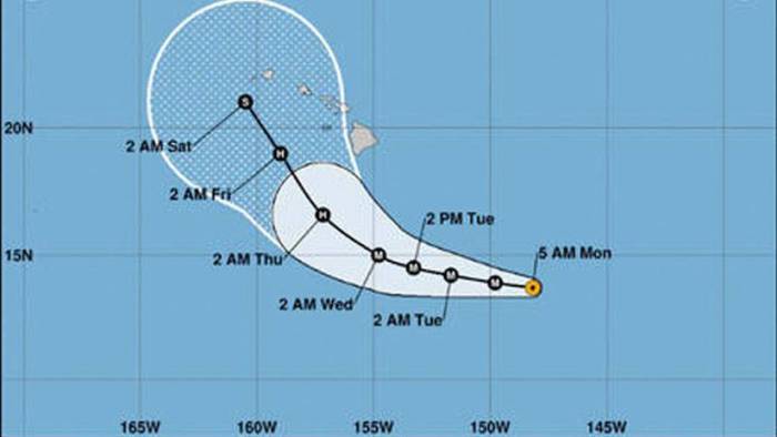 El huracán Lane de categoría 3 se acerca a las islas de Hawái