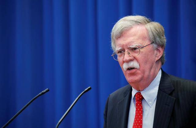 Bolton says U.S. sanctions to stay until Russia changes behavior