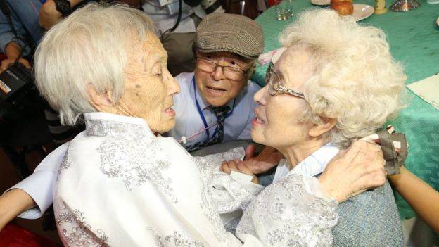 Korean reunions: Families divided by war meet in North