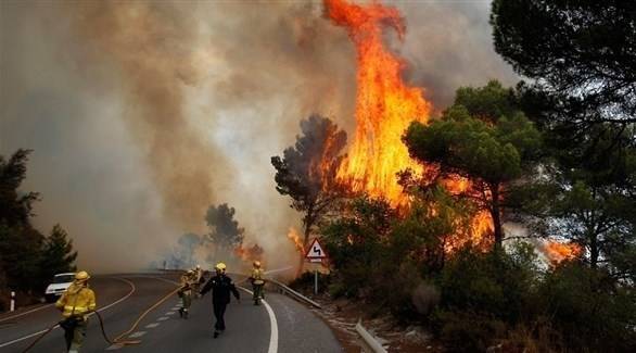 إسبانيا: إجلاء 2600 شخص جراء الحرائق