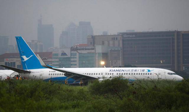 Xiamen Air passenger jet overshoots runway in Manila, no casualties  