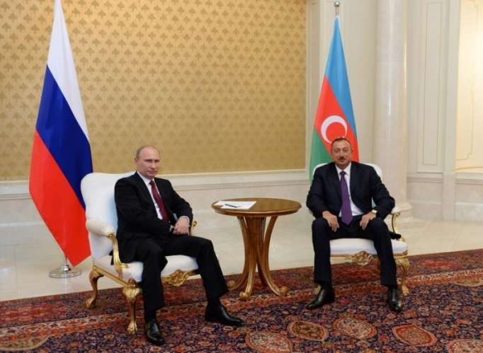President Aliyev and Russian president Putin held one-to-one meeting
