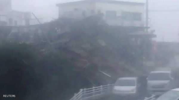 "الإعصار ترامي" يضرب اليابان ويخلف فوضى عارمة