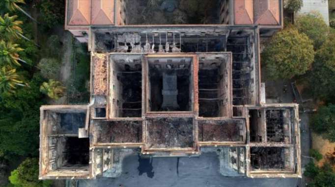 Unesco ve incendio del Mueso de Brasil como destrucción de Palmira