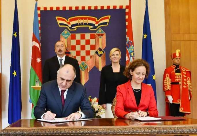 L’Azerbaïdjan et la Croatie signent une série de documents