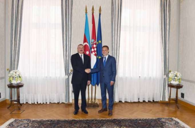 Zagreb: entretien du président Ilham Aliyev avec le président du parlement croate