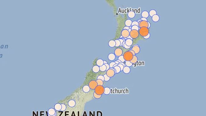 Earthquakes shake New Zealand and Kermadecs