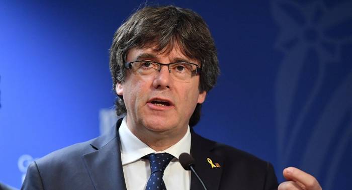 Puigdemont celebra la fiesta nacional de Cataluña desde Bélgica