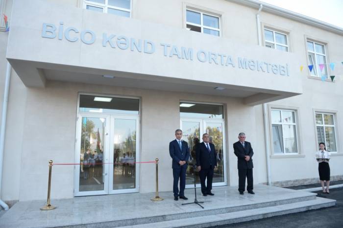 Agsu: Auf Initiative der Heydar Aliyev Stiftung ein neues Schulgebäude gebaut