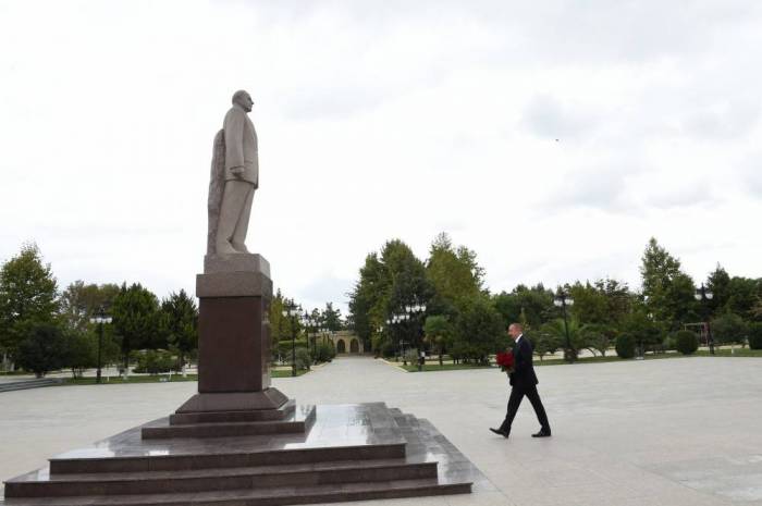 Ilham Aliyev está de visita en Masalli -FOTOS