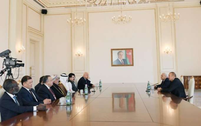 Azerbaijani president receives heads of parliaments of number of countries -UPDATED