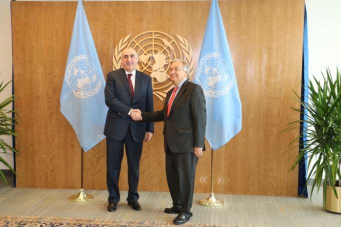 Azerbaijani FM meets UN Secretary-General