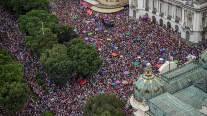 Masiva marcha en Brasil contra Jair Bolsonaro