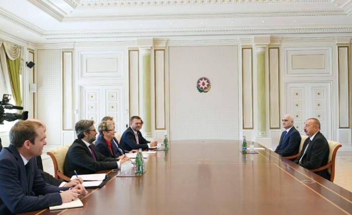 President Aliyev receives delegation led by Czech minister of industry and trade