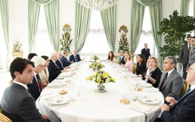 Italian president hosts official dinner in honor of Azerbaijani First VP Mehriban Aliyeva 