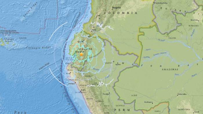 Ecuador: Un fuerte sismo de magnitud 6,5 sacude Chimborazo