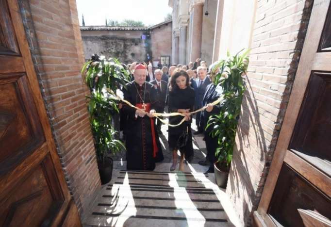 Azerbaijani First VP Mehriban Aliyeva attends inauguration of restored St. Sebastian catacombs in Vatican - PHOTOS