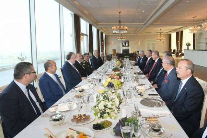 Presidents of Azerbaijan and Turkey had joint working dinner