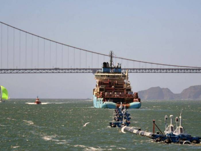 Ocean Cleanup quitte San Francisco pour nettoyer le Pacifique de ses plastiques