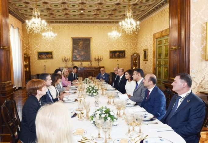 President of Italian Senate hosts official dinner in honor of Azerbaijani First VP - PHOTOS