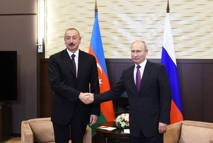 President Aliyev meets Russian counterpart in Sochi - PHOTOS