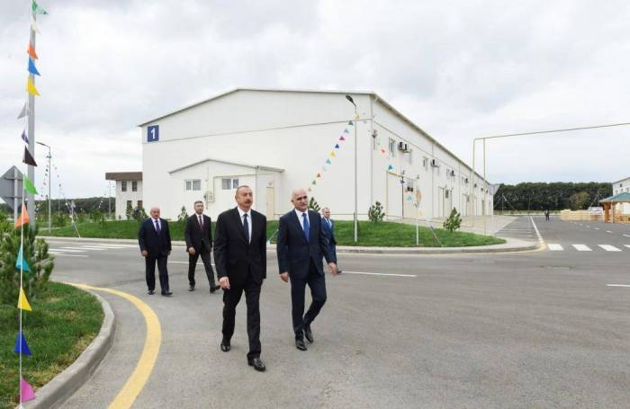 President Ilham Aliyev arrived in Masalli district for visit - UPDATED